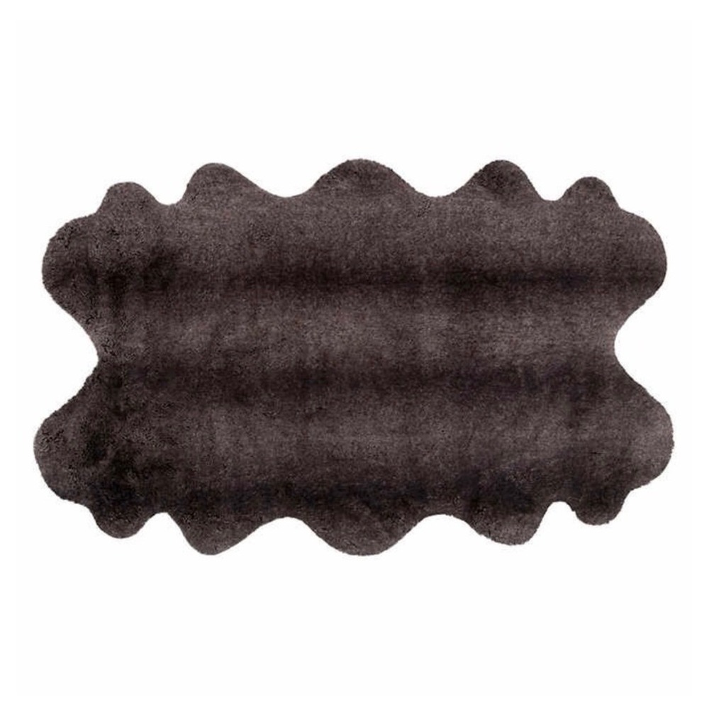 Mon Chateau Luxury Collection Faux Fur Rug Kodiak Brown 1420081 Plush Accent Rug - Picture 3 of 8